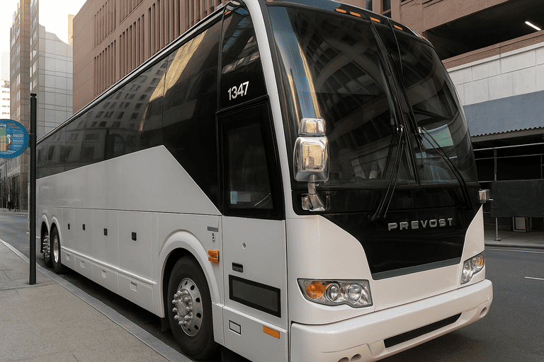 a Charter Bus Rental Rancho Cucamonga coach bus